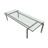 Danish chrome and glass coffee table 1960