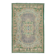 Vintage Turkish Rug in Shades of Green. Hand knotted Floral Medallion Design Carpet