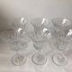 Suite of 6 former Baccarat crystal wine glasses
