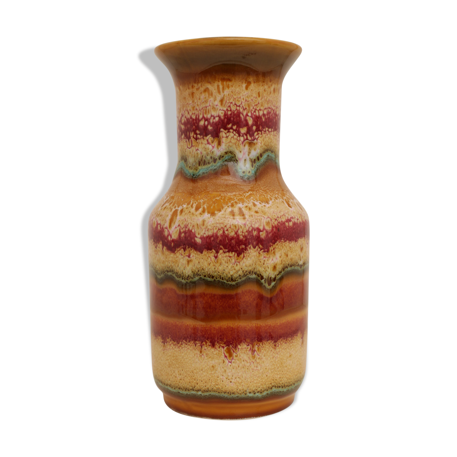 Multi-coloured sandstone vase No.1