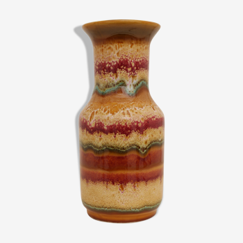 Multi-coloured sandstone vase No.1