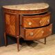 20th Century French Louis XVI Style Half-Moon Commode