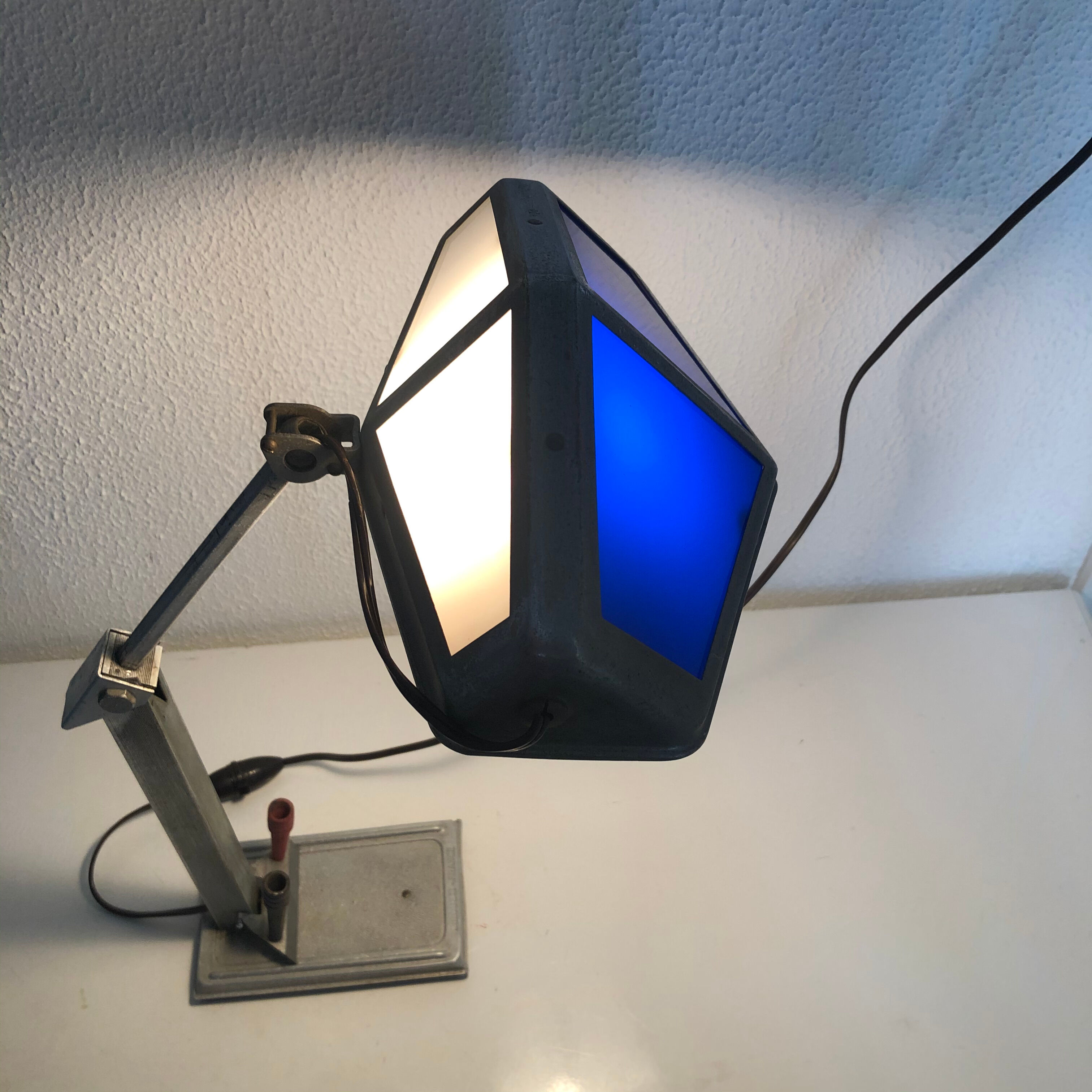 Large vintage lamp 1920 Pirouett Art Deco desk - 50 cm