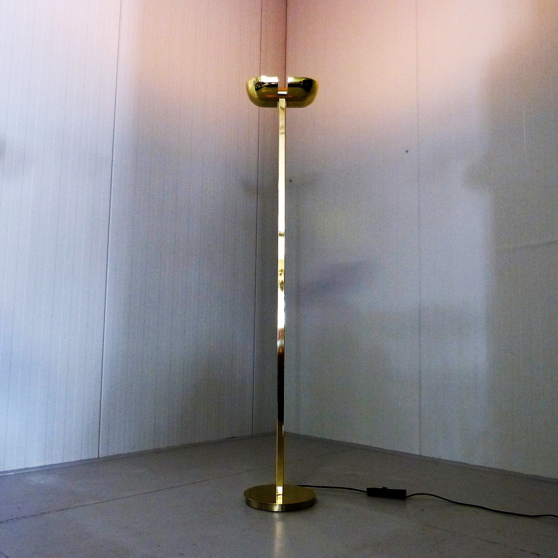 Brass floor lamp by Lumi italy 1970
