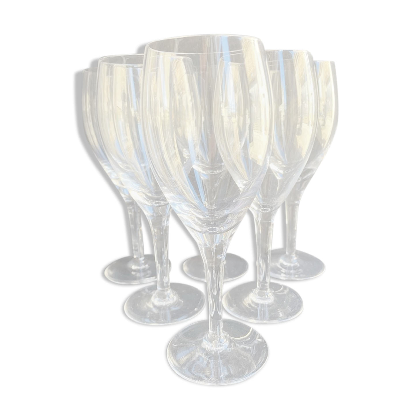 Red wine glasses