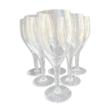 Red wine glasses
