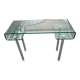 Glass desk - 80s
