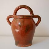 Glazed terracotta vase or jar