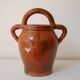 Glazed terracotta vase or jar