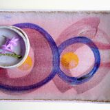 Sandstone cup abstract decor unique piece signed 70s/80s