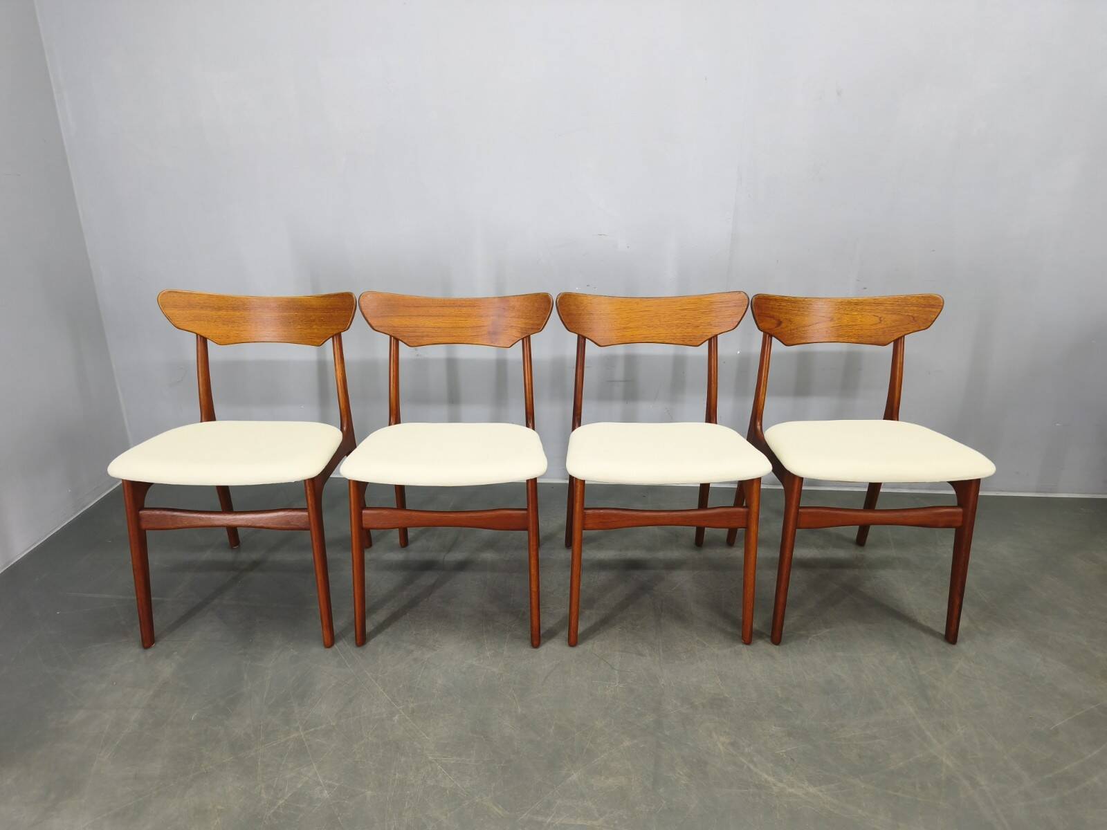 Set of 4 Danish Teak Dining Chairs by Schionning & Elgaard, 1960s