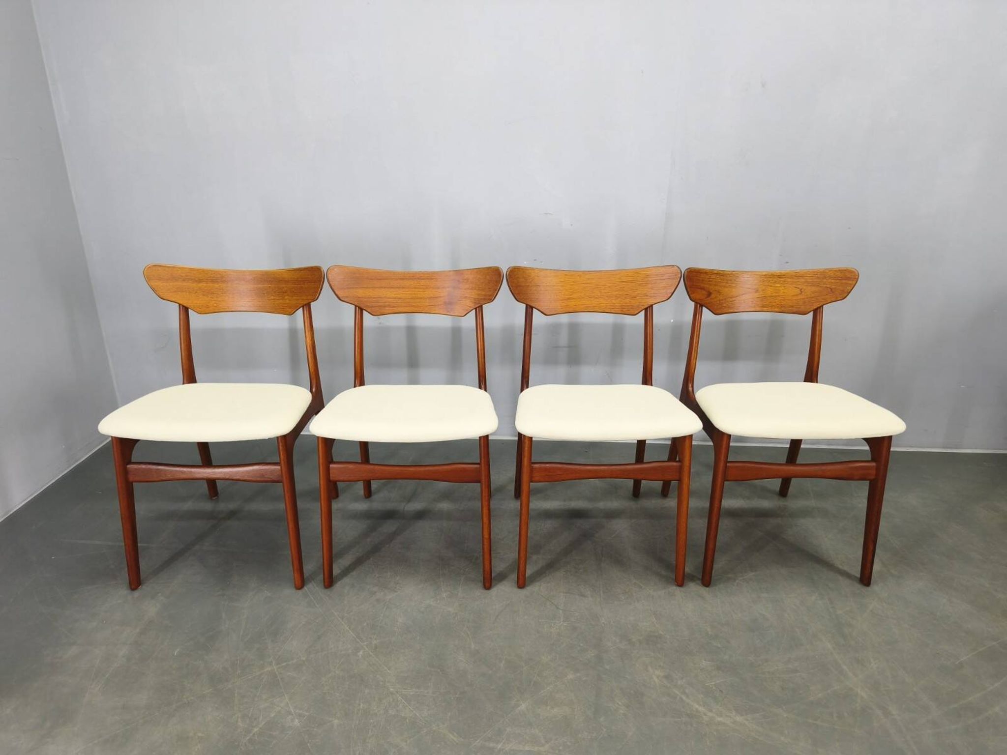 Set of 4 Danish Teak Dining Chairs by Schionning & Elgaard, 1960s