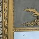 Miroir trumeau à decor d'un médaillon de femme 106cm haut