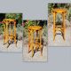 Tabouret de bar en bois courbé