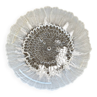 Antique crystal presentation plate