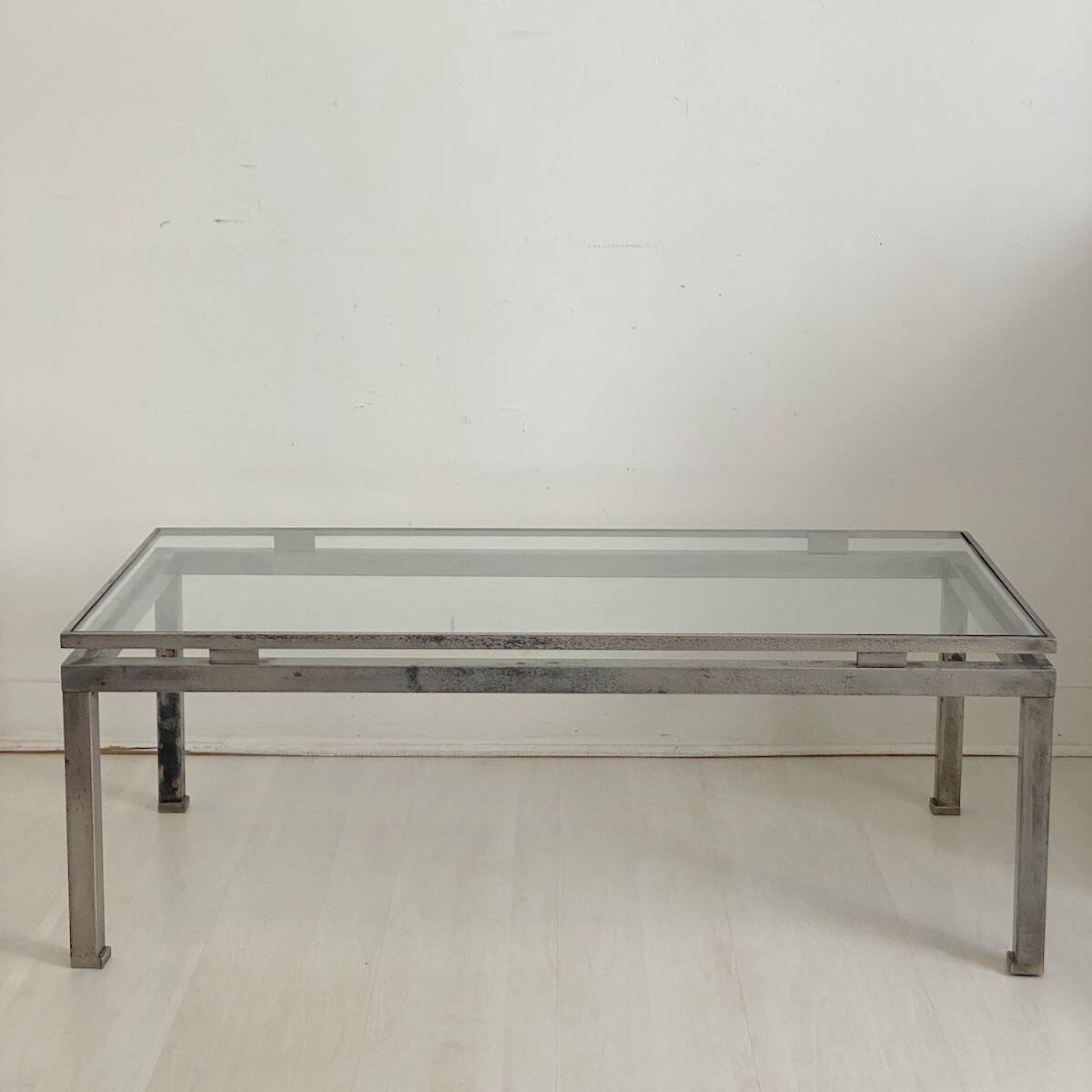 Table basse maison Jansen vintage 70's design Guy Lefevre