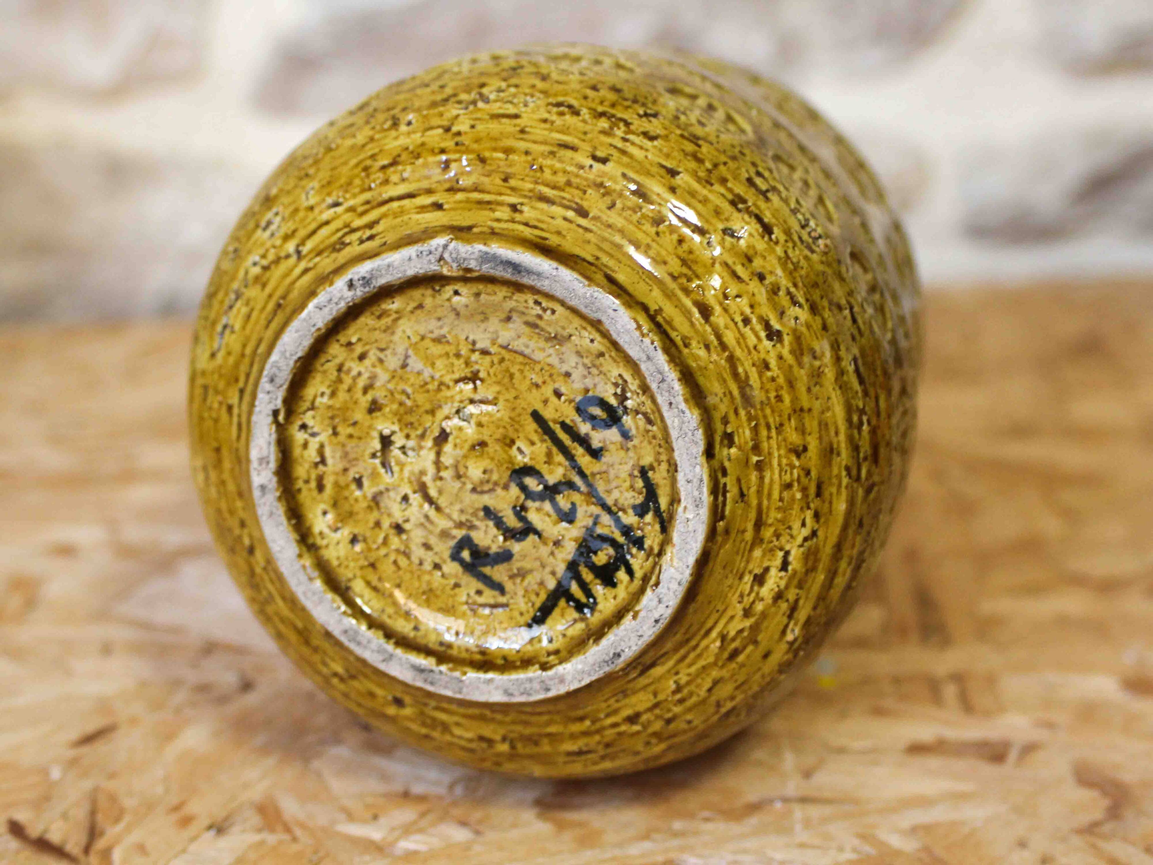 Ceramic vase glazed by Aldo Londi for Bitossi