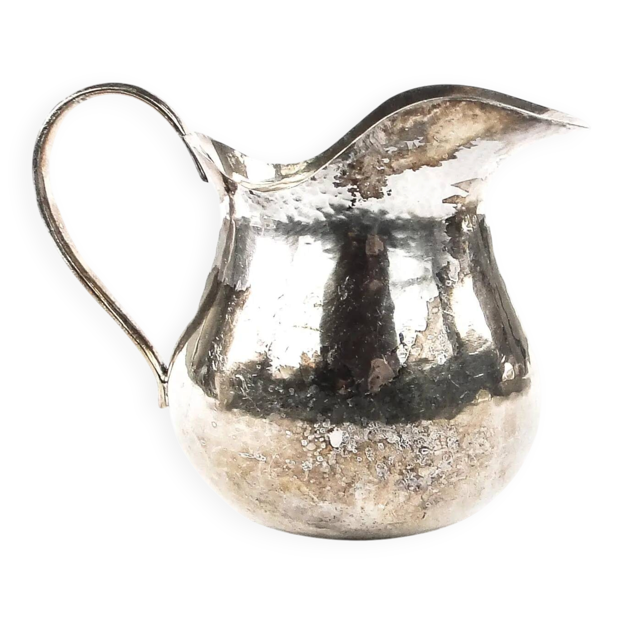 Art Deco creamer, silver-plated brass, Germany, 1950s