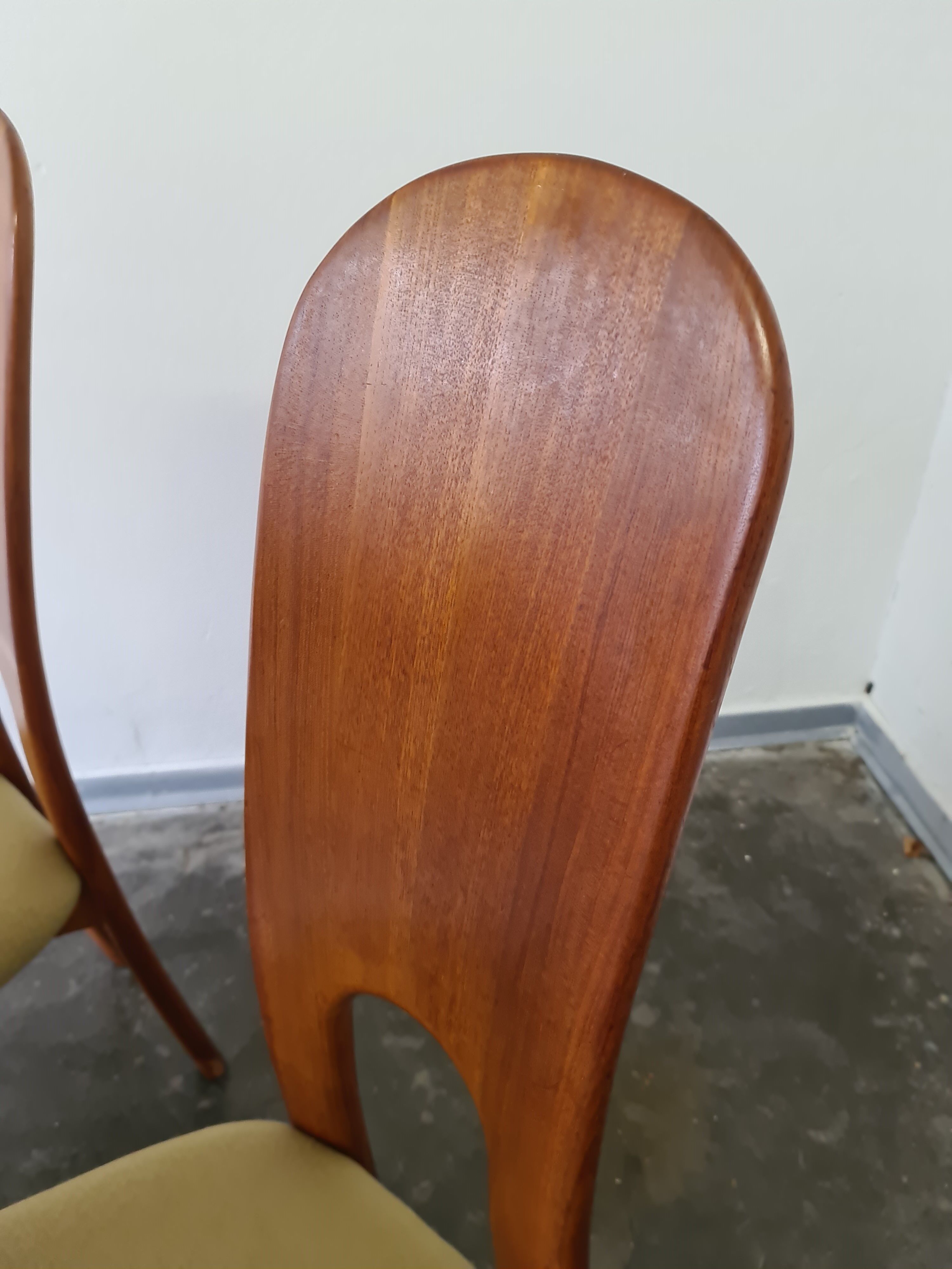 Set de  6 chaises à manger vintage danoises par Niels Koefoed