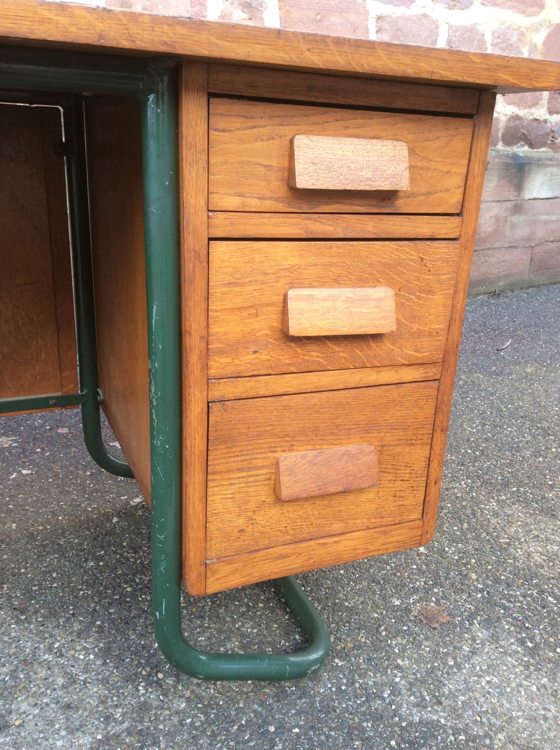 Vintage schoolmaster's desk mullca 1960