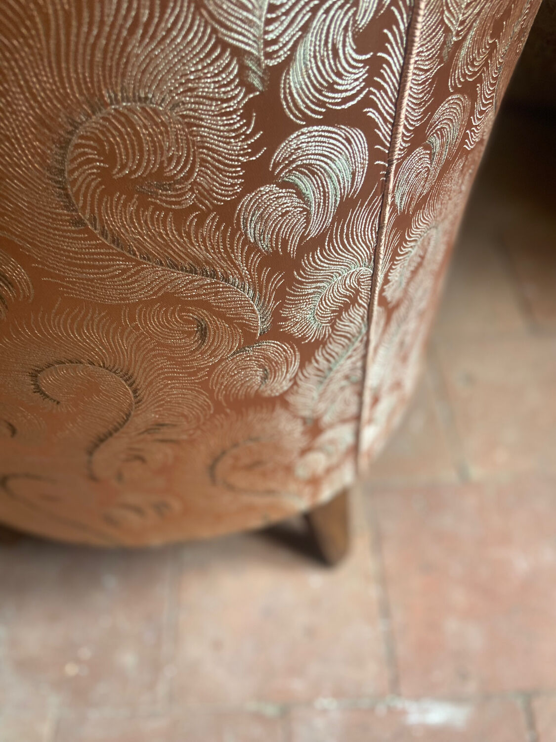 Pair of toad armchairs