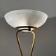 Vintage Italian floor lamp from 1983 in gilded brass and opaline glass – halogen