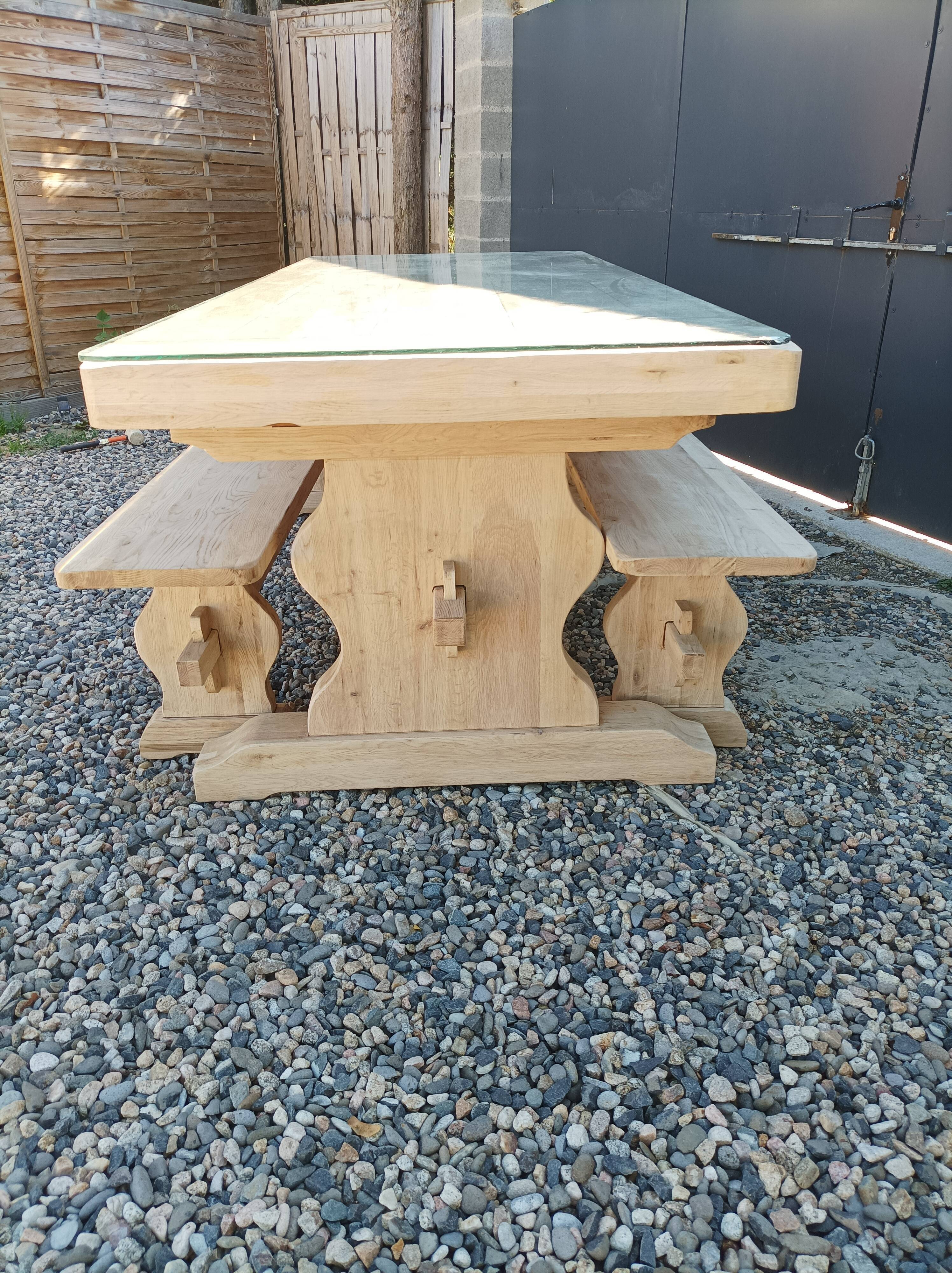 Monastery table with 2 benches