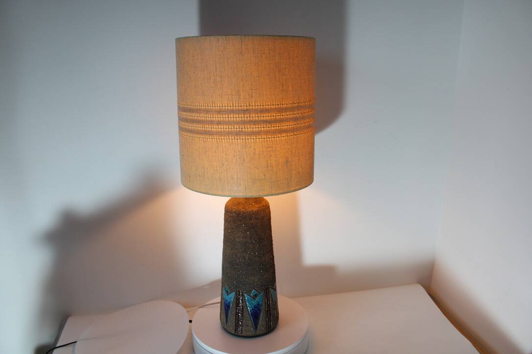 Sweden Carlsson ceramic lamp for Tilgmans 1960 vintage