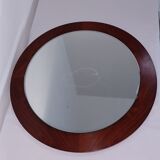 Miroir scandinave vintage en palissandre, années 1970