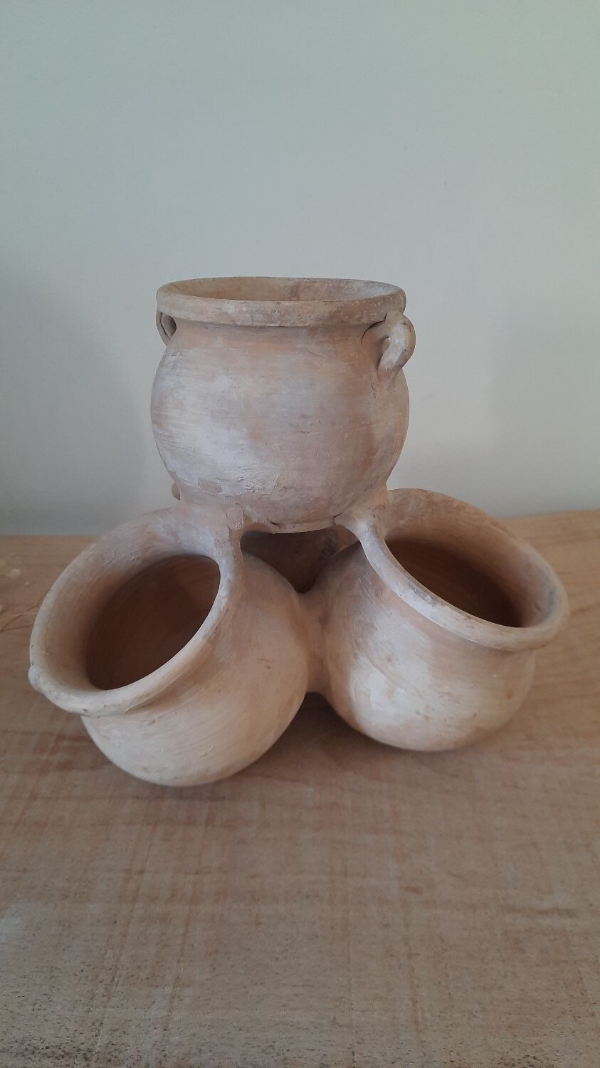 Multi plant planter in vintage terracotta