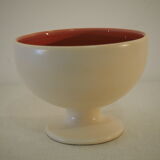 Ceramic cup 1950 white and pink