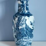 Pair of hand painted Vietnamese porcelain vases