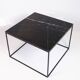 Coffee Table With Black Marble Top And Metal Frame