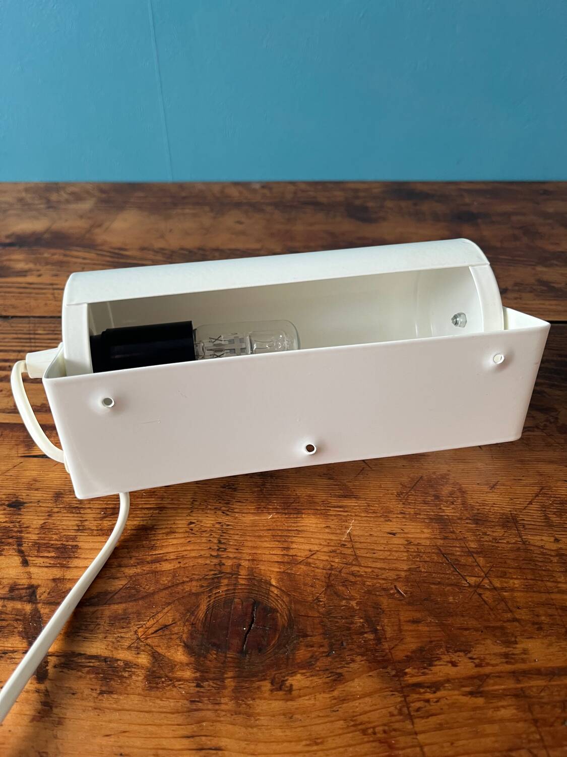 Ikea wall light lod v413 vintage white lamp white design 1980