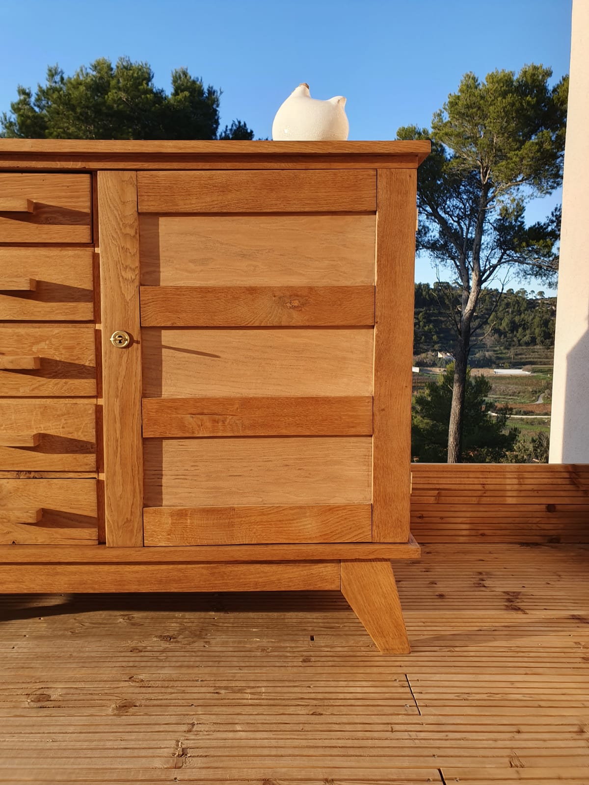 Buffet vintage pieds compas René Gabriel