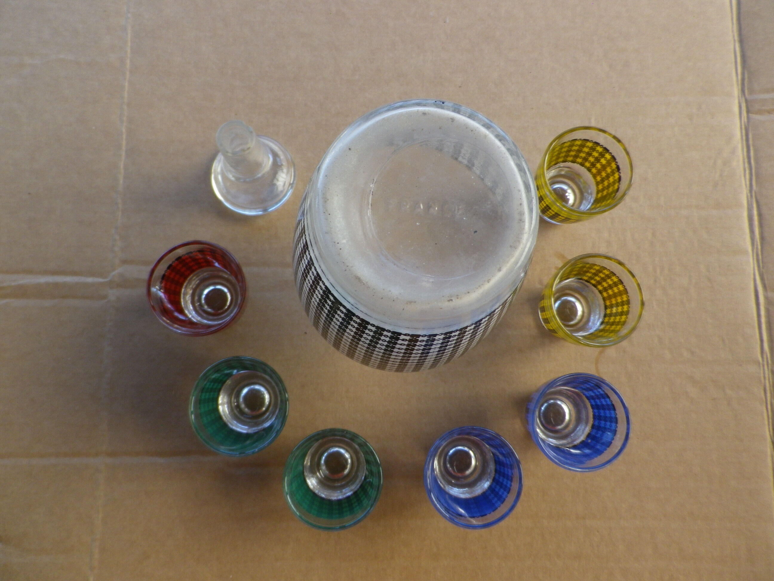 Vintage liqueur service