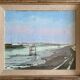 Painting "La Lagune" Marine Seaside signed and frame