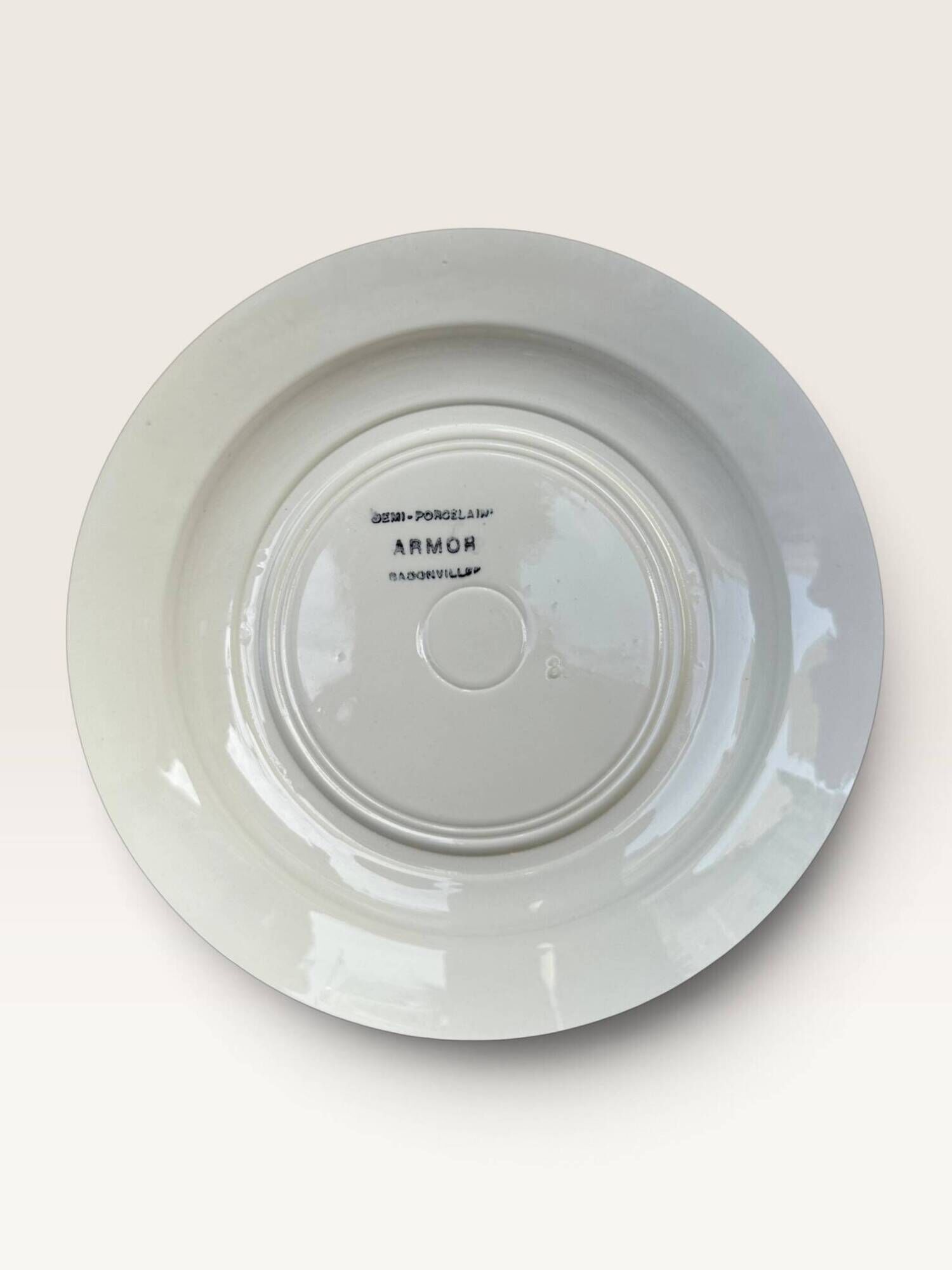 Set of 11 deep plates Badonviller, model Armor