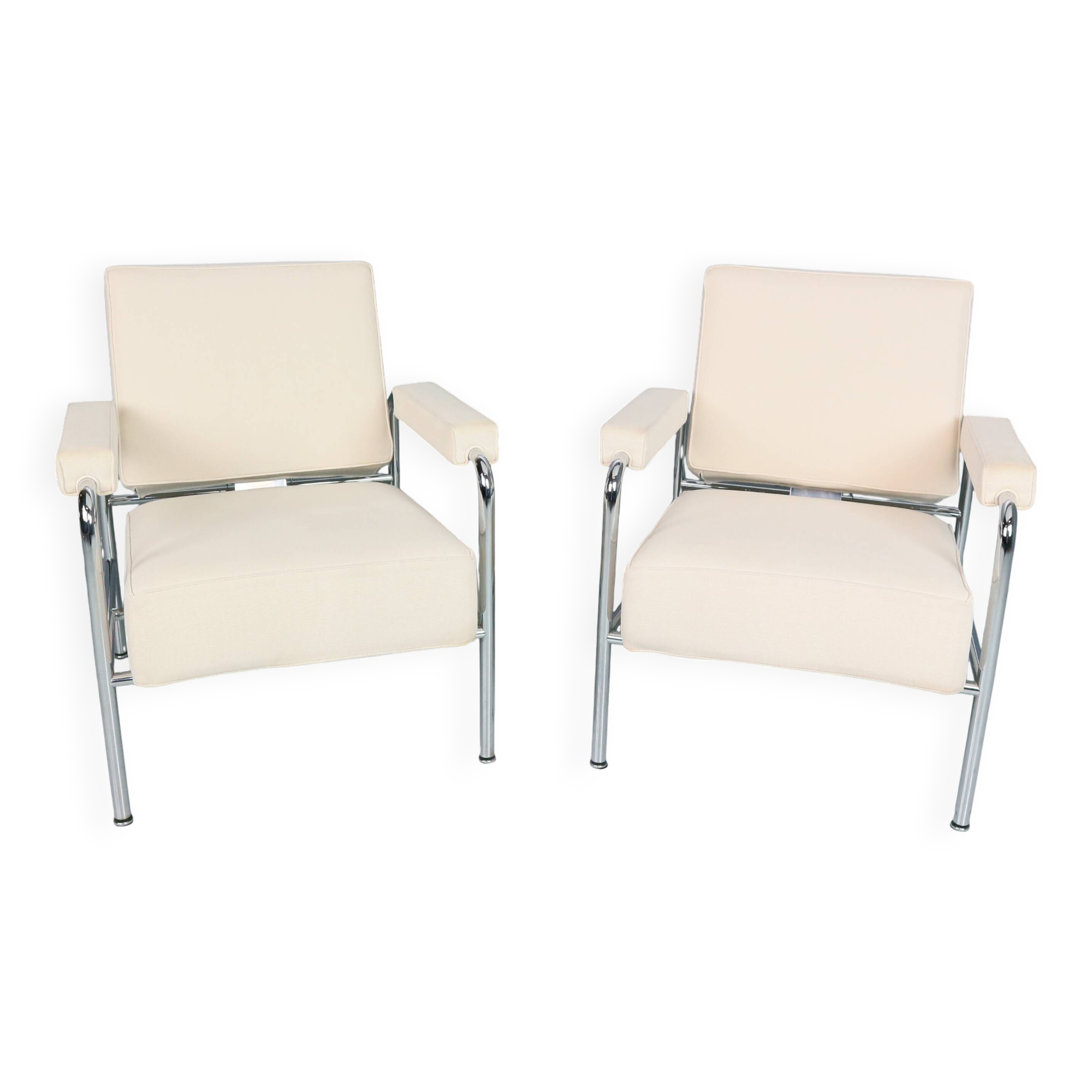 2x Fauteuil Wagon Fumoir LC 13 Le Corbusier, 1931