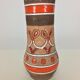 Vase Fratelli Fanciulacci céramique grès orange 1970