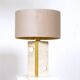 Vintage travertine table lamp attributed to Fratelli Mannelli, Italy, 1970s