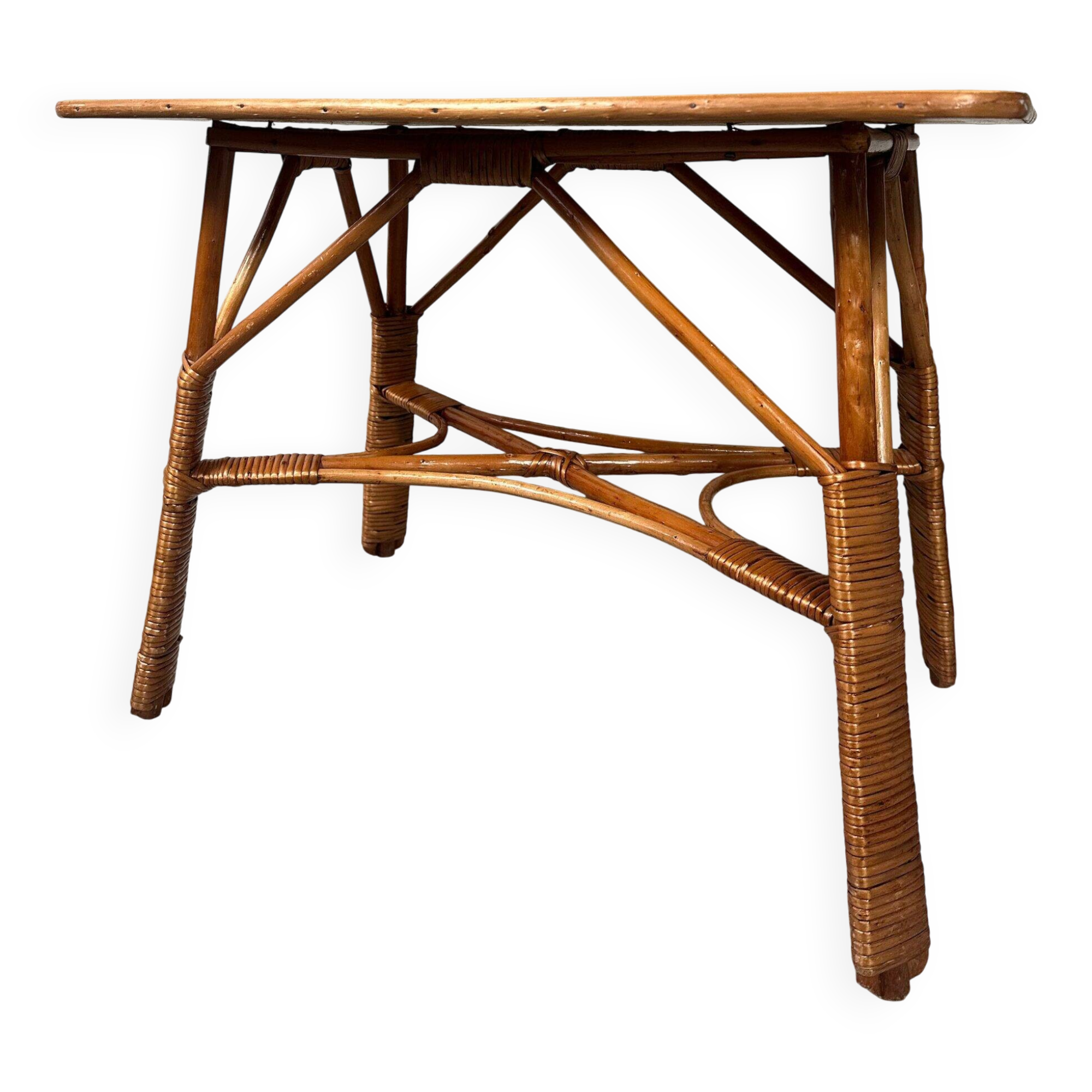 Table en rotin vintage – boho