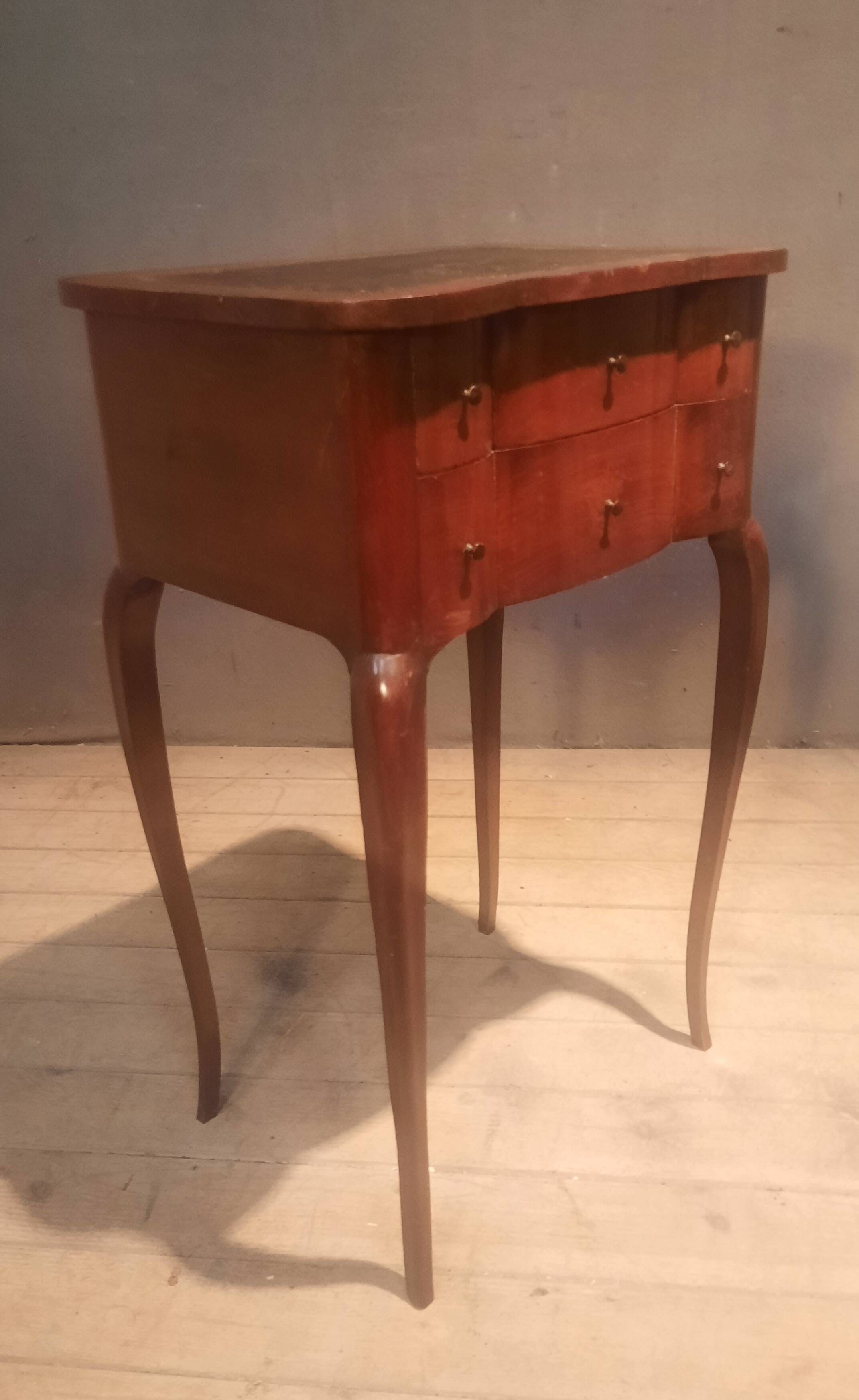 Louis XV style side table with a lectern.