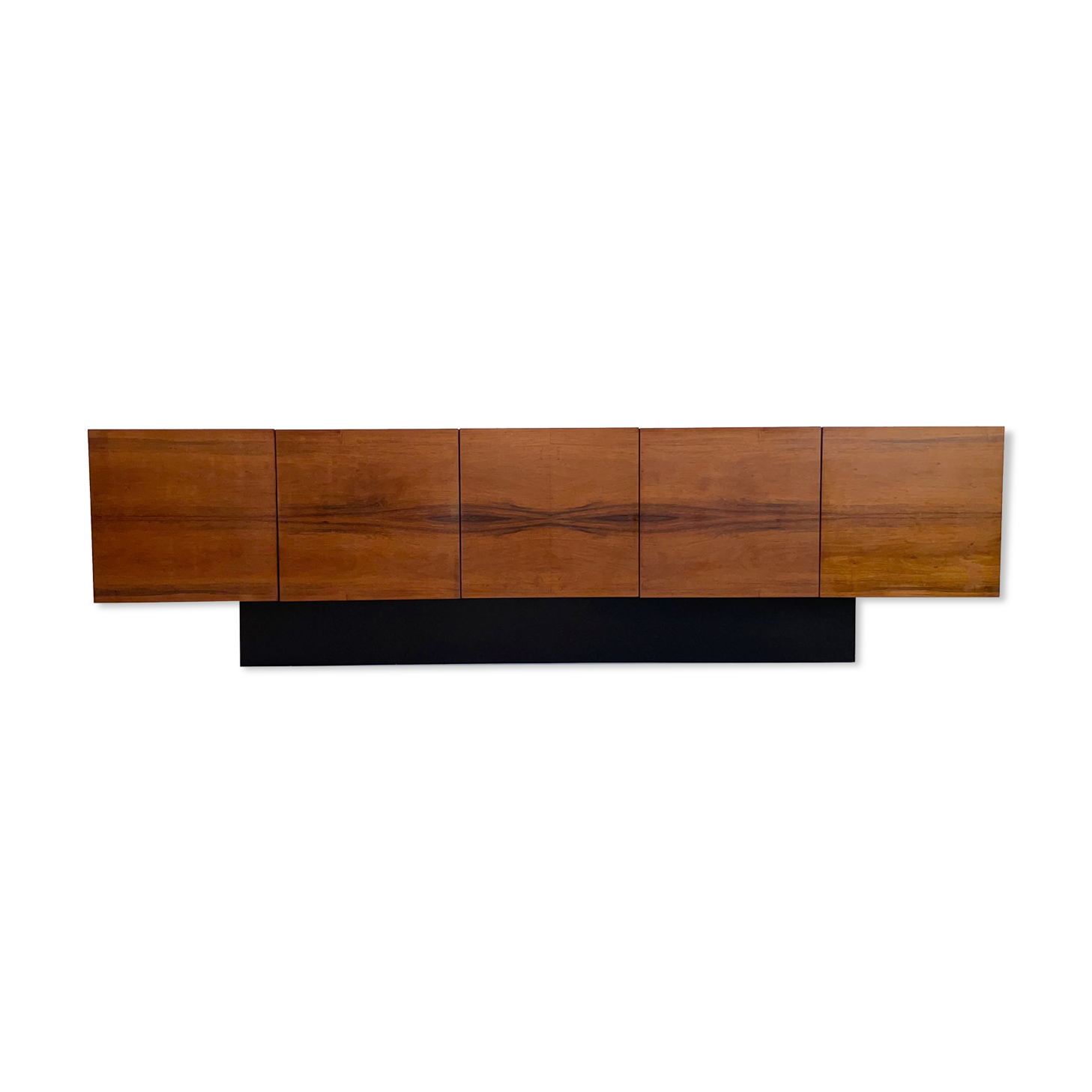 Mid century modern sideboard credenza brazilian rosewood veneer