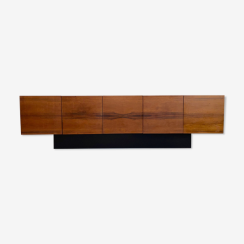 Mid century modern sideboard credenza brazilian rosewood veneer