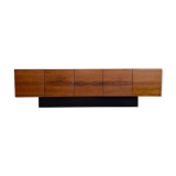 Mid century modern sideboard credenza brazilian rosewood veneer