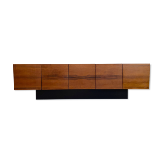 Mid century modern sideboard credenza brazilian rosewood veneer