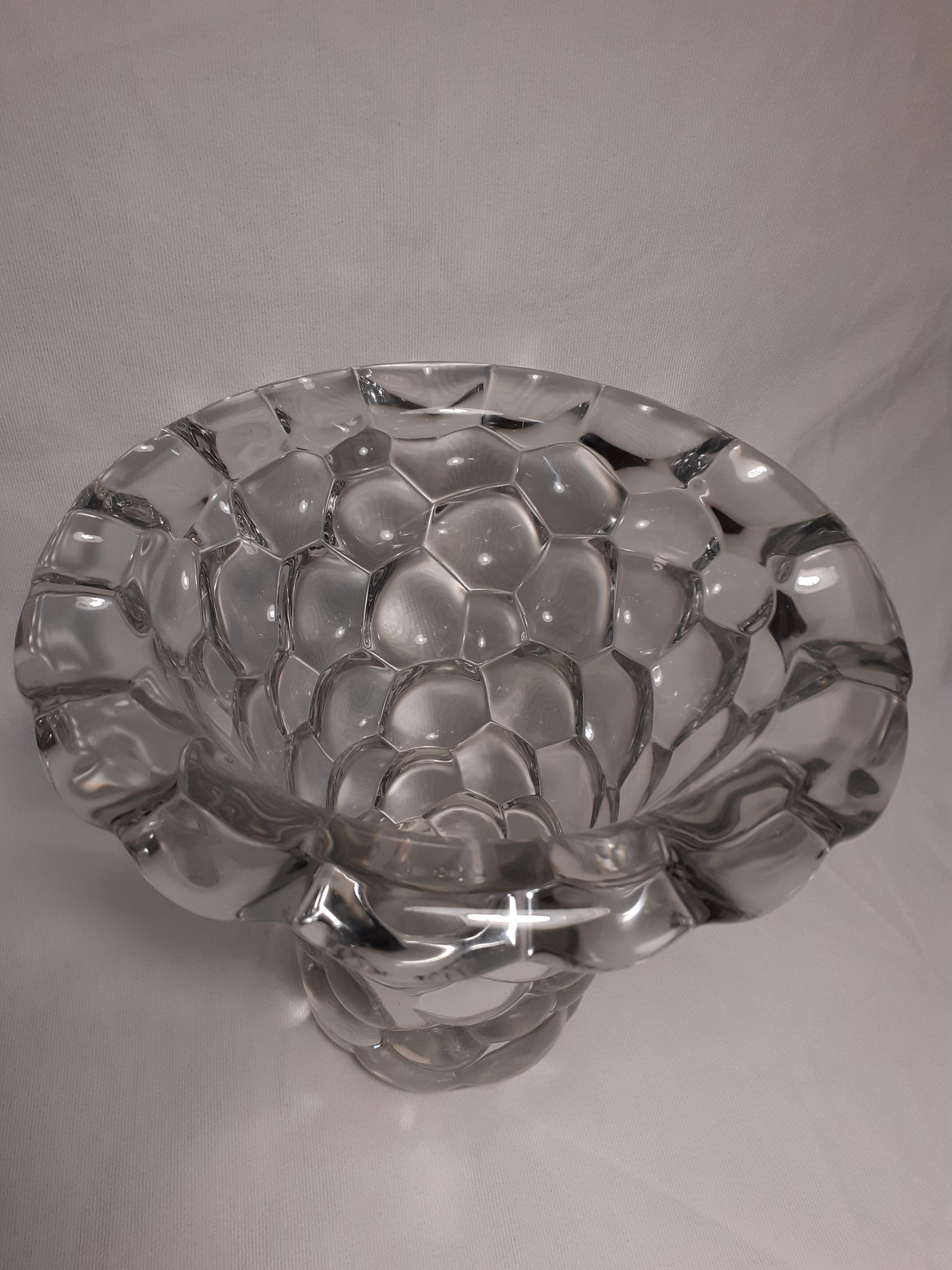 Art Deco Cast Glass Vase Pierre D'Avesn