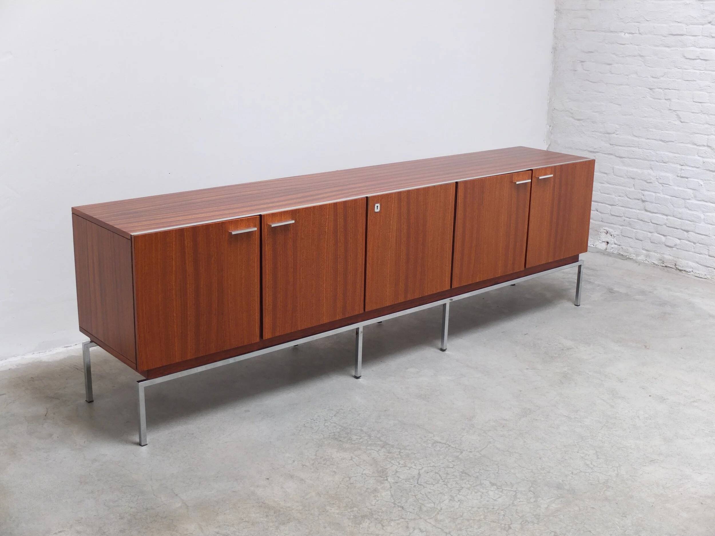 Large modernist sideboard in Indian rosewood, 1960s