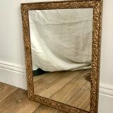 Miroir en bois et stuc doré début XXème